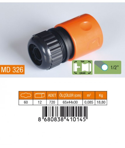 MEDALYAN 1/2" HORTUM BAĞLANTISI / 60 - 720